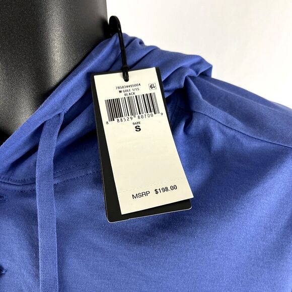 RLX Ralph Lauren Hoodie Mens S Blue Golf Pullover Kangaroo Pocket $198 NEW - Picture 3 of 9